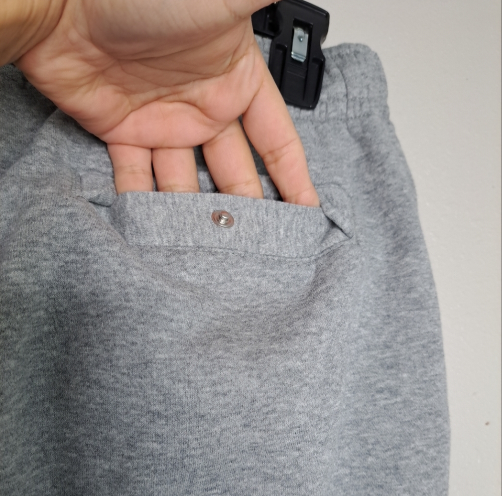 Nike Spartan Basketball Fleece Pants Mens Sz Medium Gray Jogger Sweatpants Logo - Picture 9 of 16